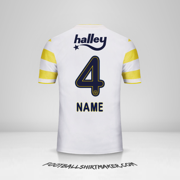 Trikot Fenerbahce SK 2018/19 Auswärts -  name - 4