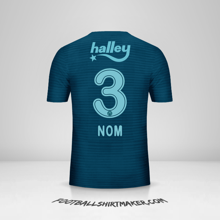 Maillot Fenerbahce SK 2018/19 Troisième -  nom - 3