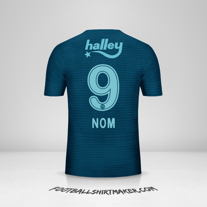 Maillot Fenerbahce SK 2018/19 Troisième -  nom - 9