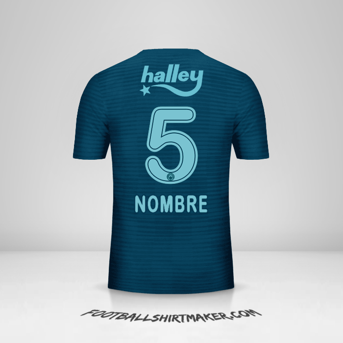 Jersey Fenerbahce SK 2018/19 Tercera -  nombre - 5