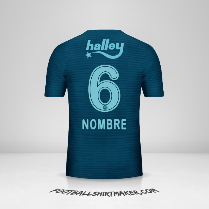 Jersey Fenerbahce SK 2018/19 Tercera -  nombre - 6