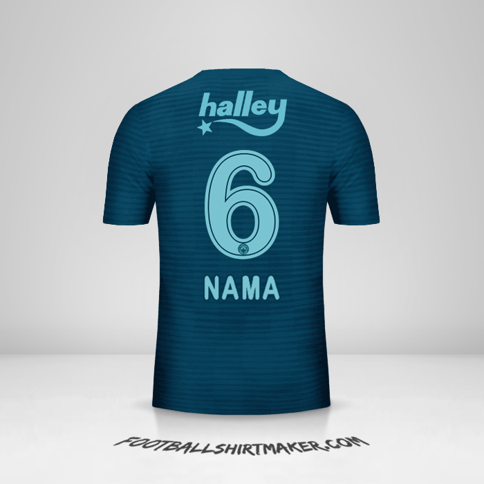 Jersey Fenerbahce SK 2018/19 Ketiga -  nama - 6
