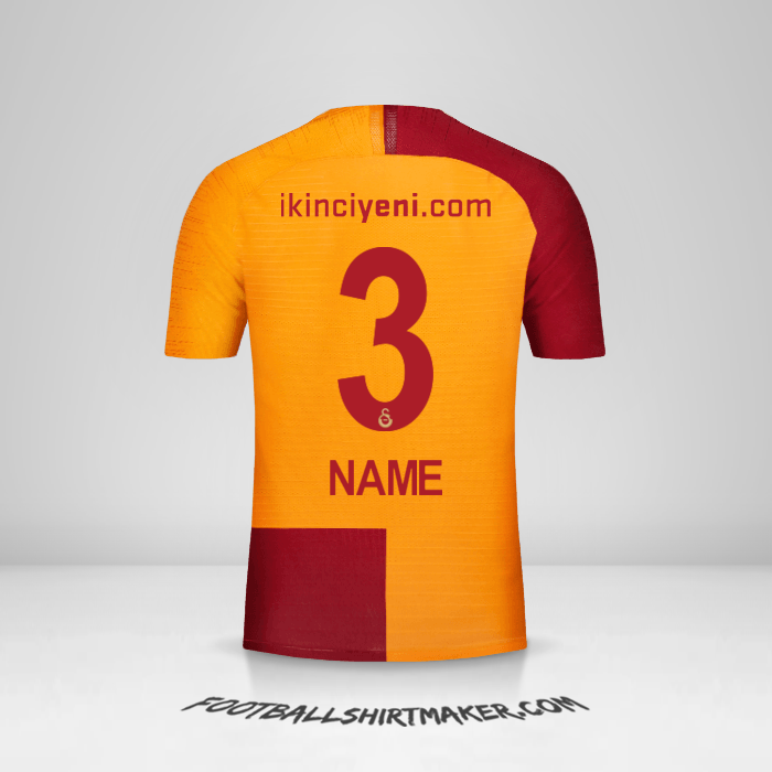 Trikot Galatasaray SK 2018/19 -  name - 3