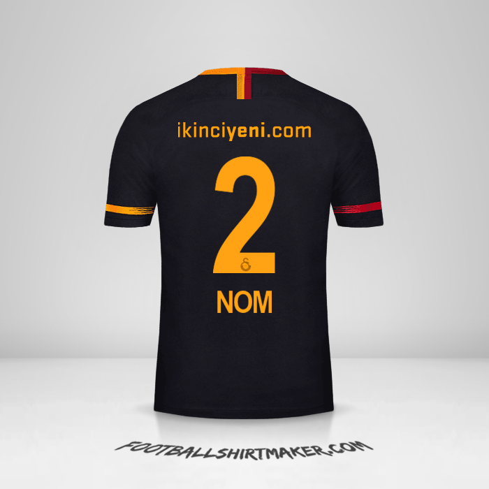 Maillot Galatasaray SK 2018/19 Extérieur -  nom - 2