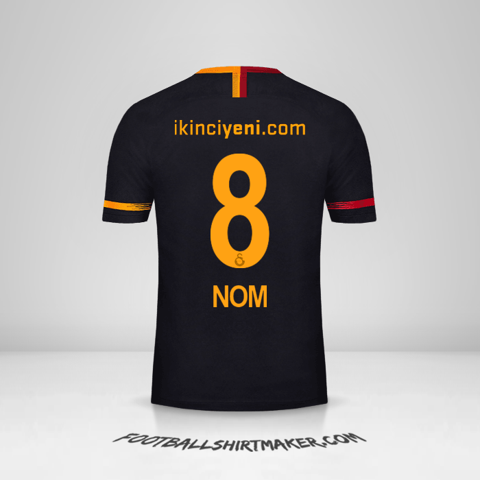 Maillot Galatasaray SK 2018/19 Extérieur -  nom - 8