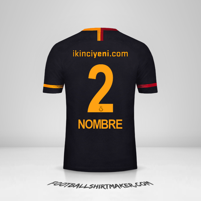 Camiseta Galatasaray SK 2018/19 Visita -  nombre - 2