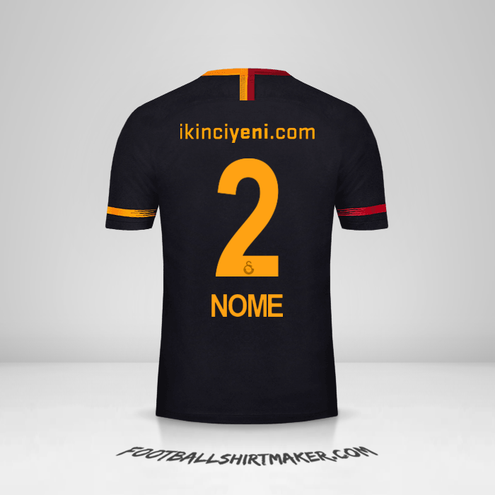 Camisa Galatasaray SK 2018/19 Alternativa -  nome - 2