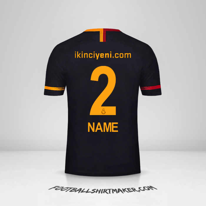 Trikot Galatasaray SK 2018/19 Auswärts -  name - 2