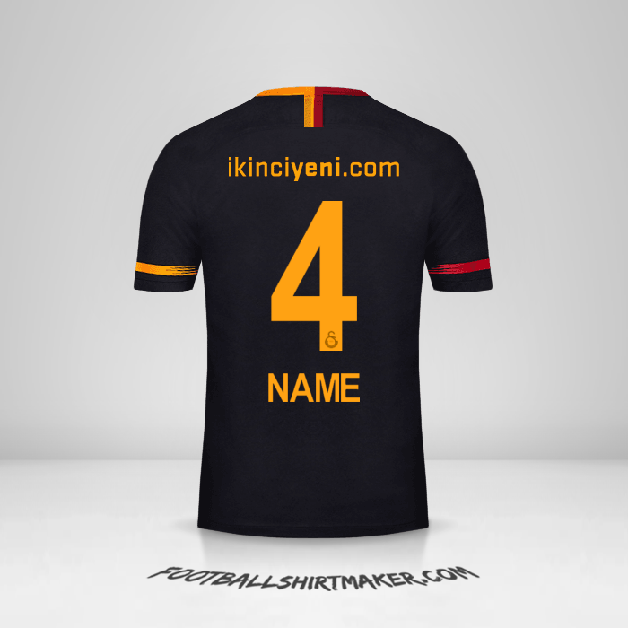 Trikot Galatasaray SK 2018/19 Auswärts -  name - 4