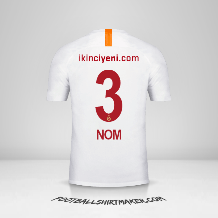 Maillot Galatasaray SK 2018/19 Troisième -  nom - 3