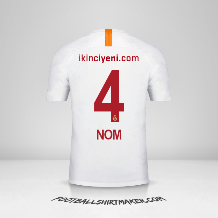 Maillot Galatasaray SK 2018/19 Troisième -  nom - 4