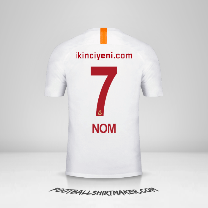 Maillot Galatasaray SK 2018/19 Troisième -  nom - 7