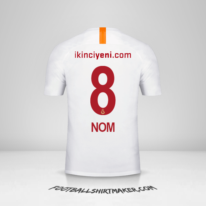 Maillot Galatasaray SK 2018/19 Troisième -  nom - 8
