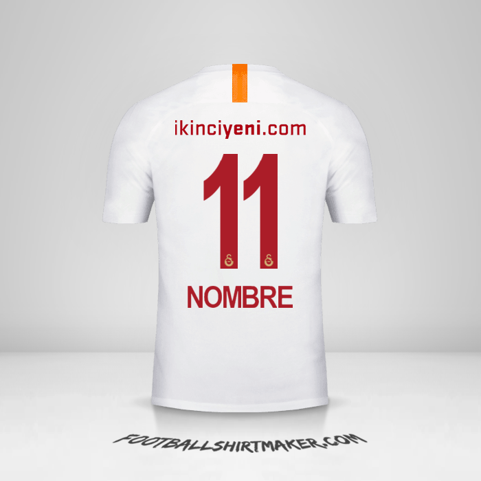 Camiseta Galatasaray SK 2018/19 Tercera -  nombre - 11