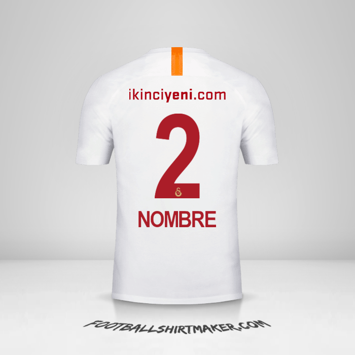 Jersey Galatasaray SK 2018/19 Tercera -  nombre - 2