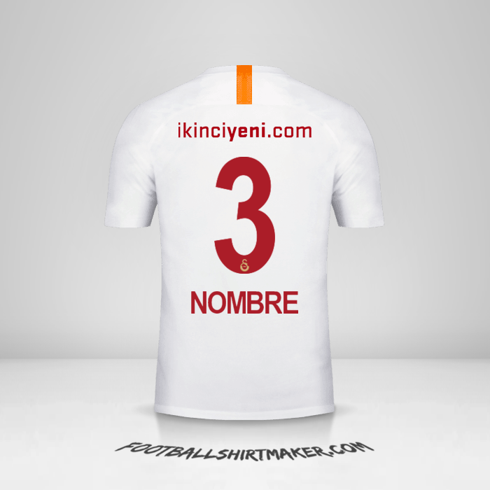 Camiseta Galatasaray SK 2018/19 Tercera -  nombre - 3