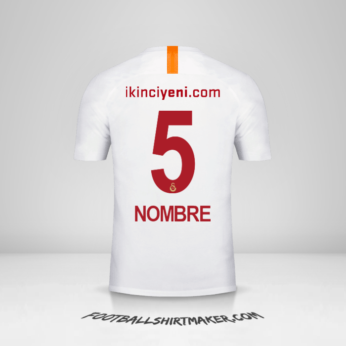 Camiseta Galatasaray SK 2018/19 Tercera -  nombre - 5