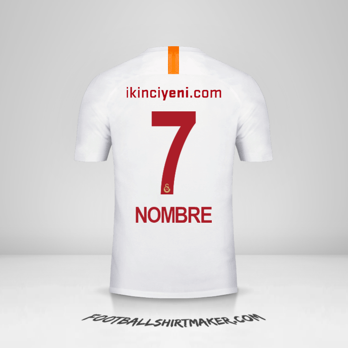 Camiseta Galatasaray SK 2018/19 Tercera -  nombre - 7