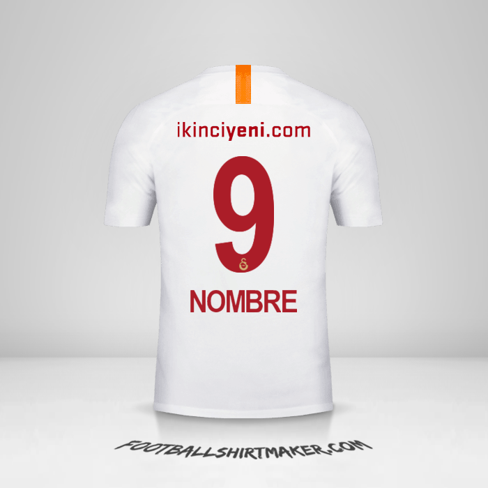 Camiseta Galatasaray SK 2018/19 Tercera -  nombre - 9