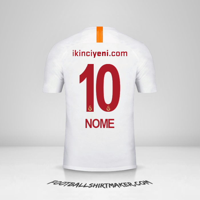 Camisa Galatasaray SK 2018/19 Terceira -  nome - 10
