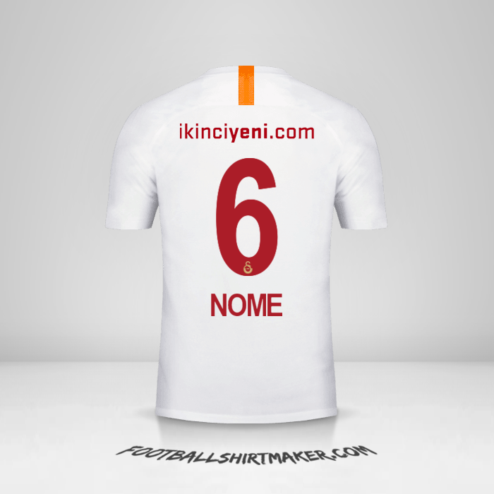 Camisa Galatasaray SK 2018/19 Terceira -  nome - 6
