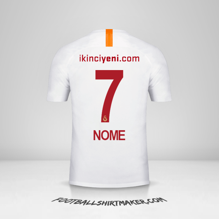 Camisa Galatasaray SK 2018/19 Terceira -  nome - 7