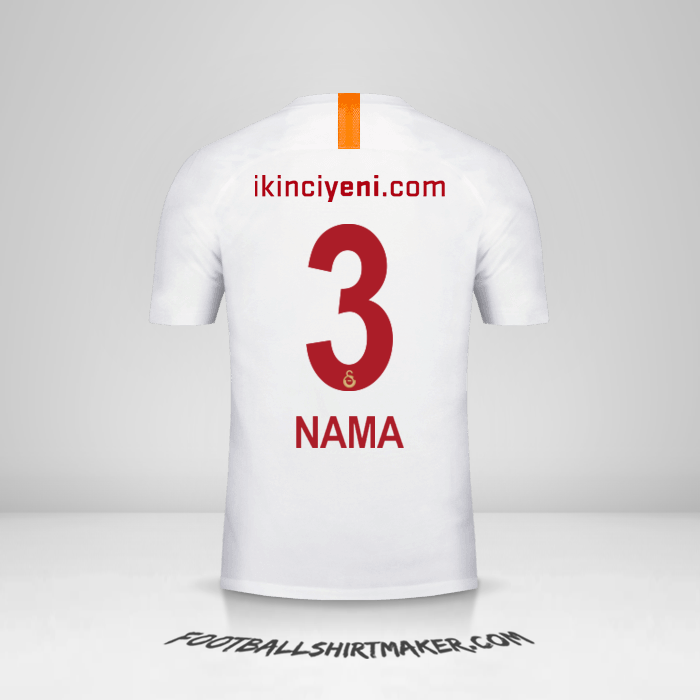 Jersey Galatasaray SK 2018/19 Ketiga -  nama - 3