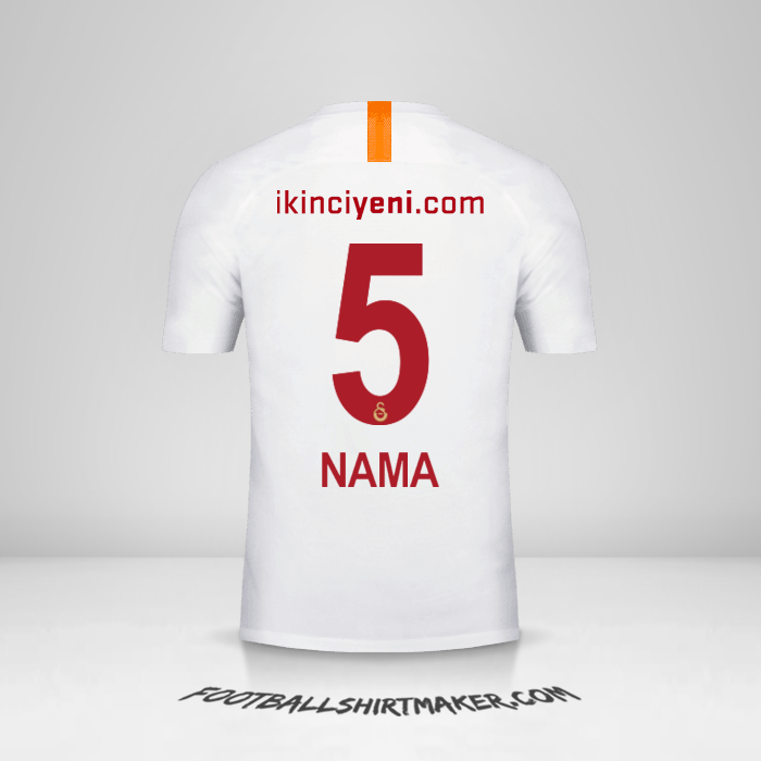 Jersey Galatasaray SK 2018/19 Ketiga -  nama - 5