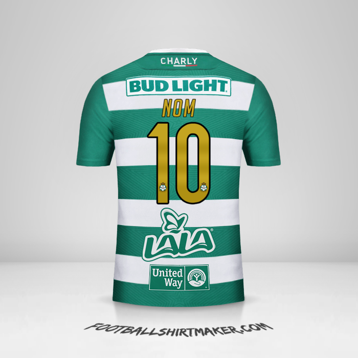 Maillot Santos Laguna 2018/19 -  nom - 10