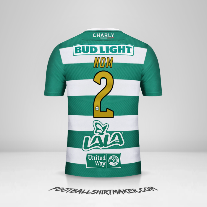 Maillot Santos Laguna 2018/19 -  nom - 2