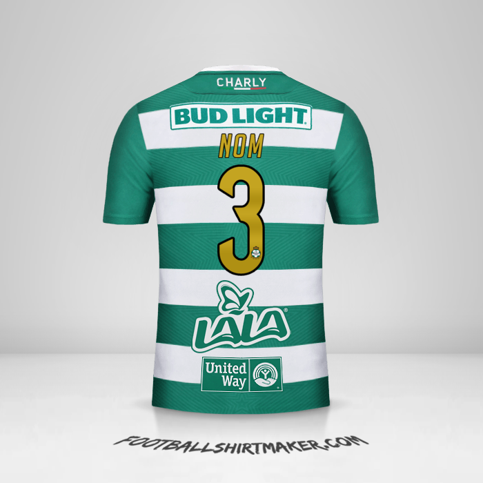 Maillot Santos Laguna 2018/19 -  nom - 3
