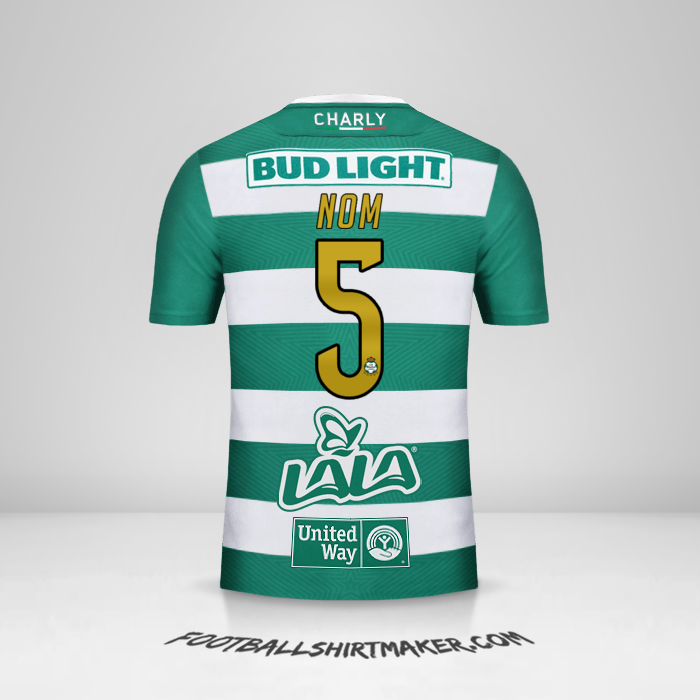 Maillot Santos Laguna 2018/19 -  nom - 5