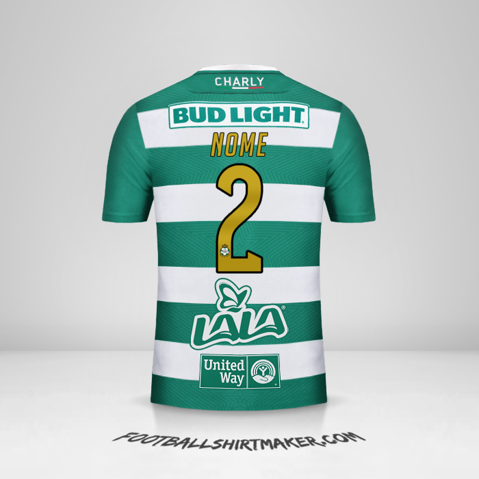 Camisola Santos Laguna 2018/19 -  nome - 2