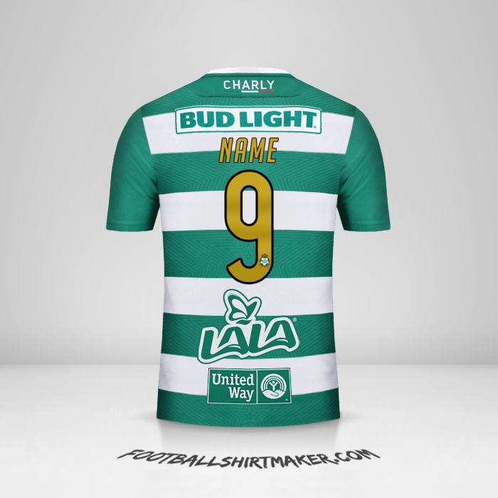 Jersey Santos Laguna 2018/19 -  name - 9