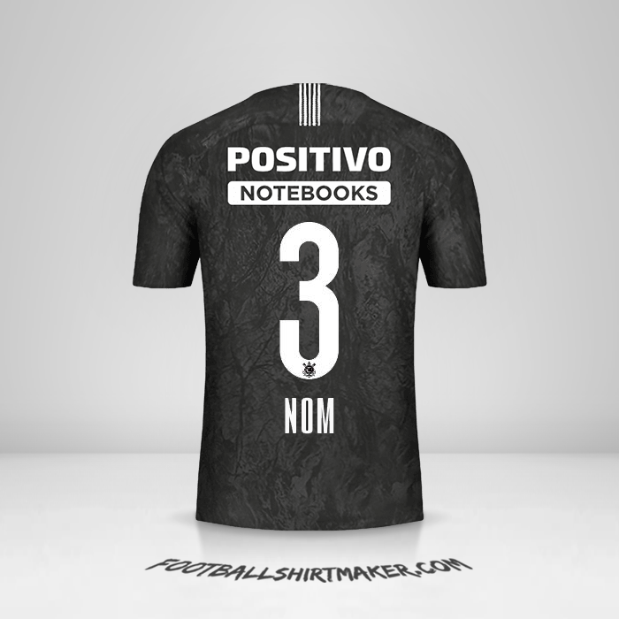 Maillot Corinthians 2018/19 Extérieur -  nom - 3