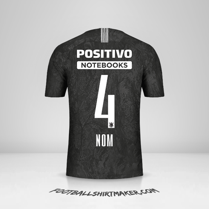 Maillot Corinthians 2018/19 Extérieur -  nom - 4
