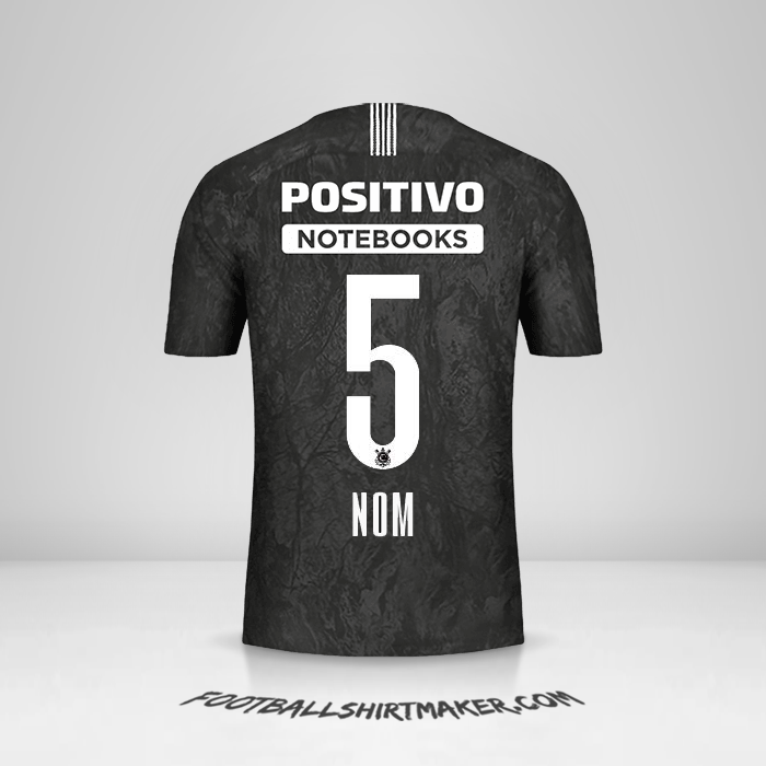 Maillot Corinthians 2018/19 Extérieur -  nom - 5