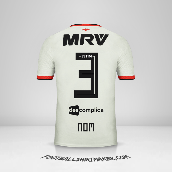 Maillot Flamengo 2018/19 Extérieur -  nom - 3