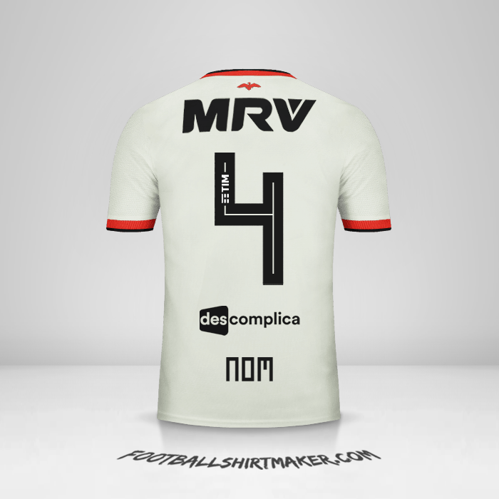 Maillot Flamengo 2018/19 Extérieur -  nom - 4