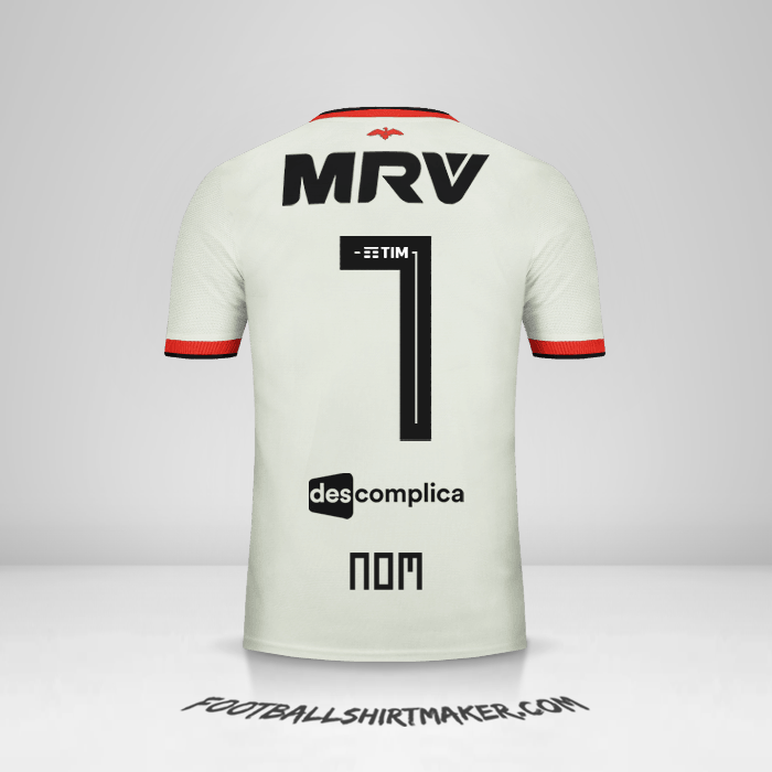 Maillot Flamengo 2018/19 Extérieur -  nom - 7