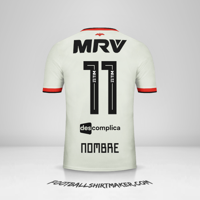 Camiseta Flamengo 2018/19 Visita -  nombre - 11