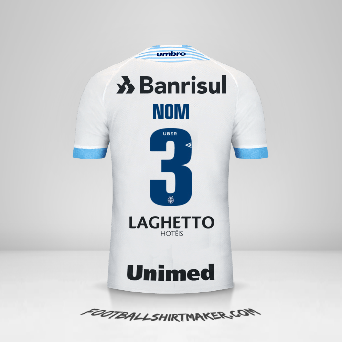 Maillot Gremio 2018 Extérieur -  nom - 3