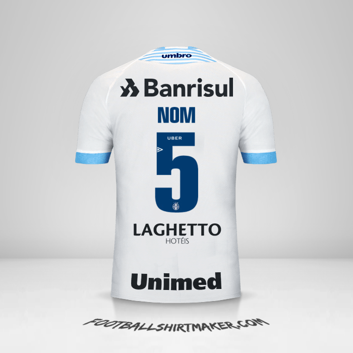 Maillot Gremio 2018 Extérieur -  nom - 5