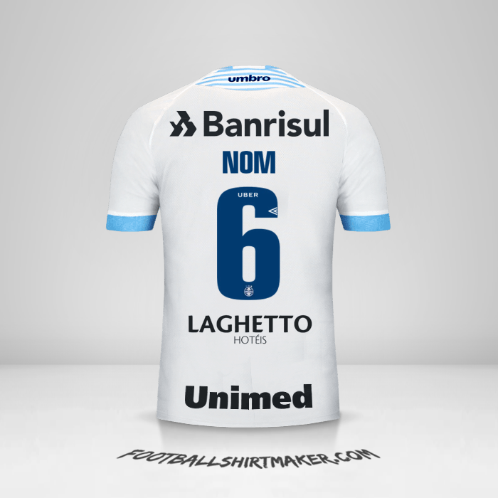 Maillot Gremio 2018 Extérieur -  nom - 6