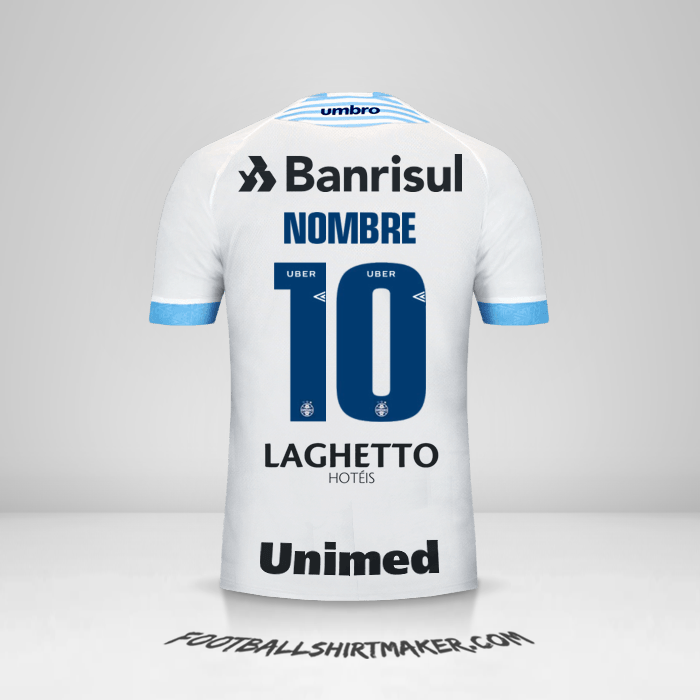 Jersey Gremio 2018 Visita -  nombre - 10