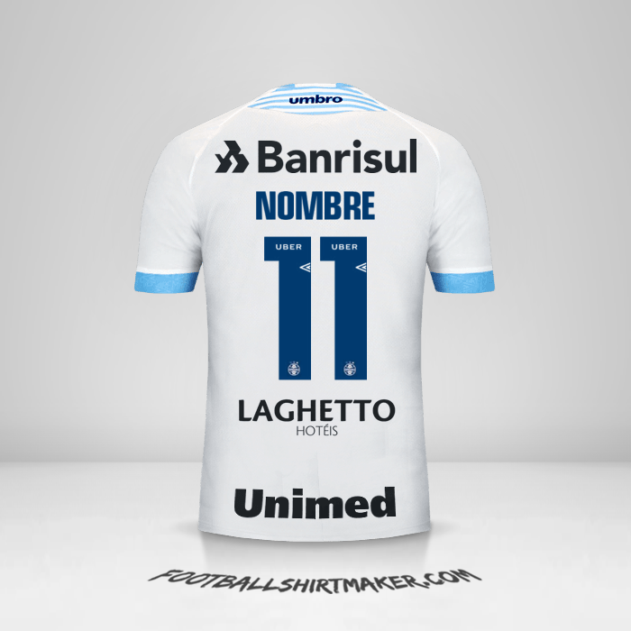 Camiseta Gremio 2018 Visita -  nombre - 11