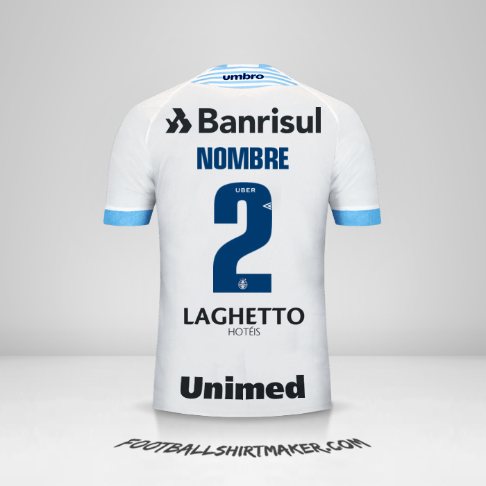 Camiseta Gremio 2018 Visita -  nombre - 2