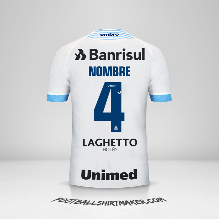 Jersey Gremio 2018 Visita -  nombre - 4