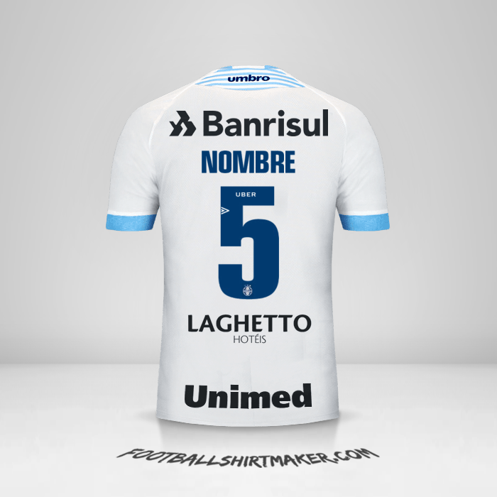 Camiseta Gremio 2018 Visita -  nombre - 5