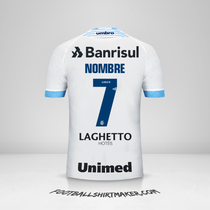 Jersey Gremio 2018 Visita -  nombre - 7